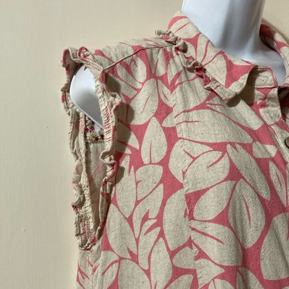 Uncle Frank Pink and Cream Dress with Floral Pattern - Picture 5 of 10